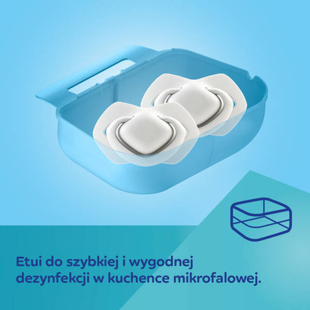 Canpol Babies Smoczek Silikonowy 0-6m Sleepy  Koala 2 szt. 22/658_blu Blue