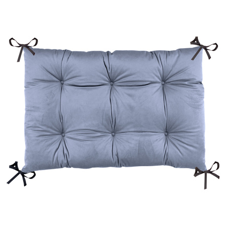 GUGI Bujak Drewniany Montessori Mały M + Poduszka Welurowa Grafit 