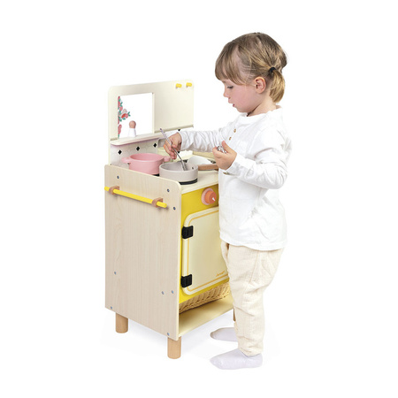 Janod Drewniana kuchnia z 10 akcesoriami Shiny Grandma 3+