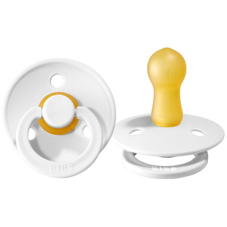 Bibs Smoczek Uspokajający Kauczukowy r.  M White oiled
