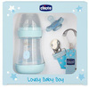 Chicco Perfect5 Zestaw Dla Noworodka Butelka Antykolkowa + Smoczek Mini Soft + Tasiemka Boy