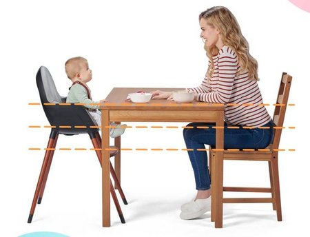 Kinderkraft Finix Krzesełko do Karmienia Ecru