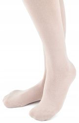 Noviti Rajstopy Bawełniane Gładkie Brudny Róż 128-134