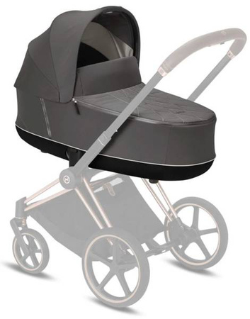 Cybex e-Priam 4.0 Rama ze Stelażem Siedziska + Gondola Wózek Głęboki Soho Grey