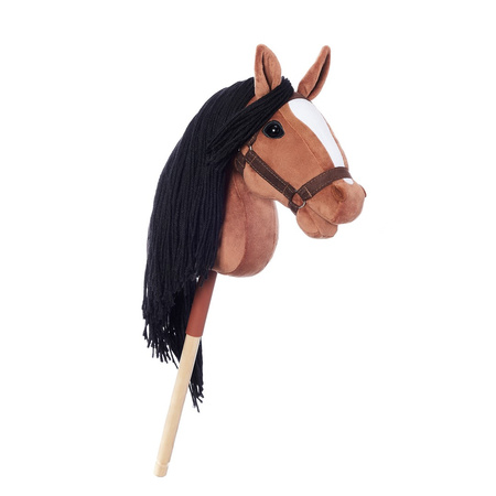 Hoppihorse Koń na Kiju Hobby Horse A3 Ciemny Brąz 66cm