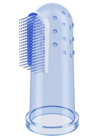 Babyono Szczoteczka do Zębów dla Niemowląt na Palec 723/02 Niebieska