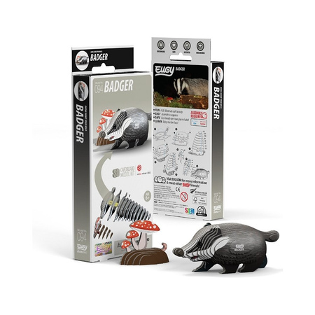 Eugy Eko 3D Układanka Borsuk