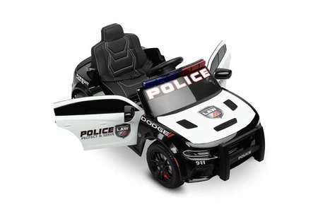 Toyz Dodge Charger Policja Pojazd na Akumulator White