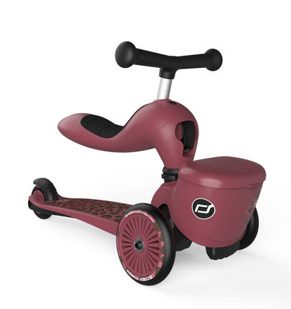 Scootandride Highwaykick 1 Lifestyle 2w1 Jeżdzik i Hulajnoga Trójkołowa z Zamykanym Schowkiem 1-5 lat Wildcat 