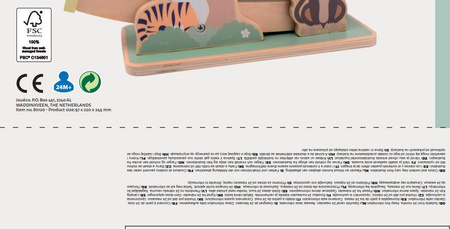 Joueco The Wildies Family Drewniana rampa drzewo i 3 koła