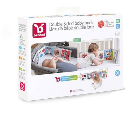 Benbat Dwustronna książeczka sensoryczna dla niemowlaka