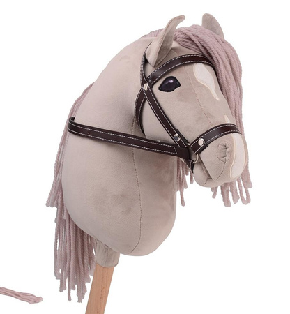 Holly Hobby Horse koń DELUXE na kiju 80cm Beige