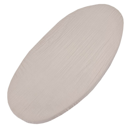 Eko Prześcieradło muślin z gumką 40 x 80 cm Beż