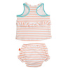 Lassig Kostium do pływania dwuczęściowy z wkładką chłonną Sailor peach UV 50+