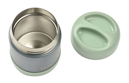 USZKODZONE OPAKOWANIE Beaba Pojemnik-termos obiadowy ze stali nierdzewnej z hermetycznym zamknięciem 300 ml Mineral grey/Sage green