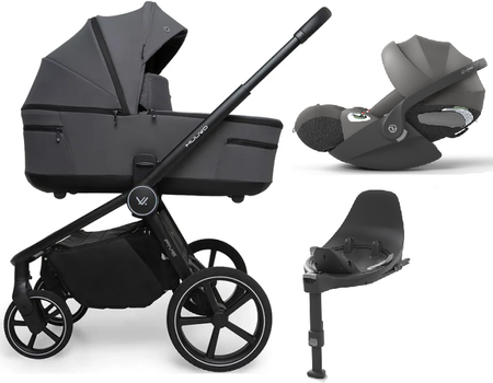 Muuvo Five Wózek Głęboko-Spacerowy + Cybex Cloud T I-Size Fotelik Samochodowy + Baza T