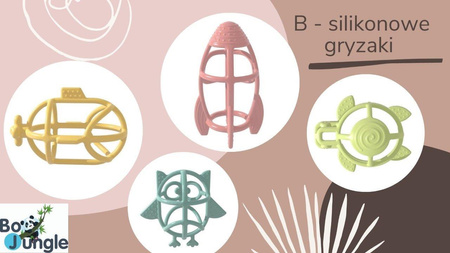 Bo Jungle Gryzak silikonowy żółwik