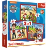 Trefl Puzzle 3w1 Psi Patrol Wesołe Pieski Paw Patrol