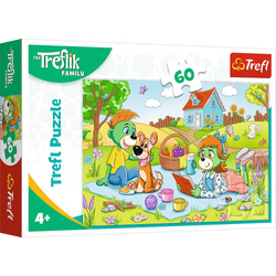 Trefl Puzzle 60 el. Przygody Rodziny Treflików