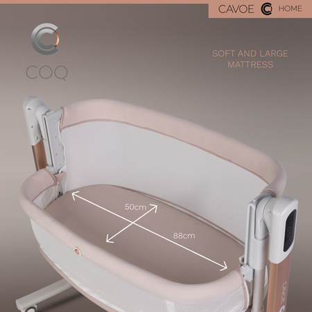 Cavoe Elektryczna kołyska łóżeczko 4w1 COQ Cashmere