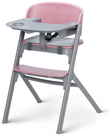 Kinderkraft Livy Krzesełko Do Karmienia + Calmee Bujaczek Różowy Aster Pink
