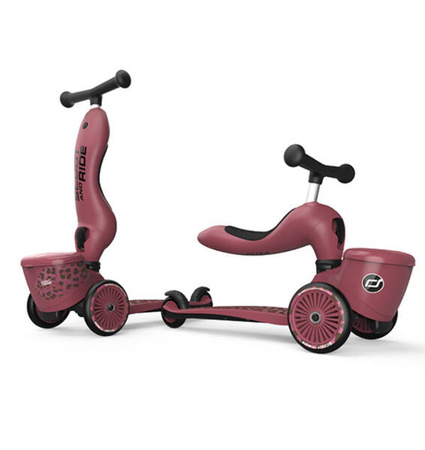 Scootandride Highwaykick 1 Lifestyle 2w1 Jeżdzik i Hulajnoga Trójkołowa z Zamykanym Schowkiem 1-5 lat Wildcat 