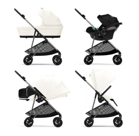 Cybex Melio New Wózek Spacerowy Rama Taupe Cotton White