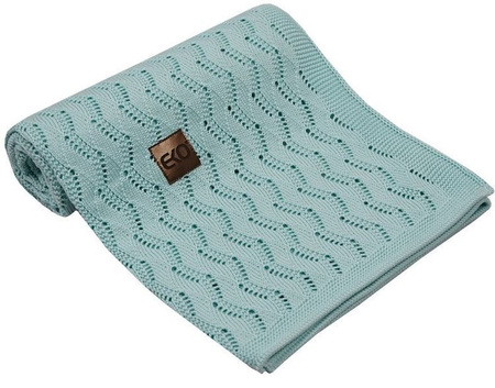 Kocyk Dzianinowy Bambusowy PLE-77 Turkus