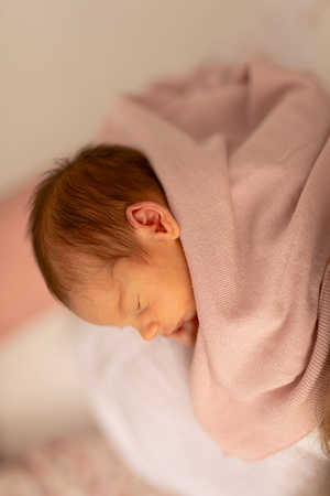 Puuki Yarnami Cozy Kocyk z Wełny Merino - Delikatny Róż