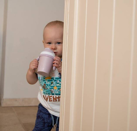 Bo Jungle Kubek do Picia ze Słomką BioPlastik CPLA Pink 