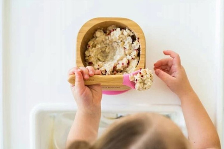 Eco Rascals Miseczka Bambusowa z Przyssawką i Łyżeczką  Żółty