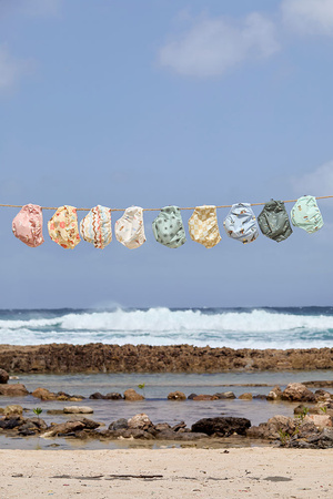 Lassig Majteczki pieluszka do pływania Splash & Fun Deski surfingowe sea salt, rozm. 74/80