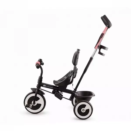 Kinderkraft Aston Rowerek Trójkołowy Spacerówka Rose Pink
