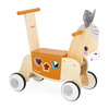Janod Jeździk i pchacz 2w1 z sorterem kształtów Osiołek Farma 12m+