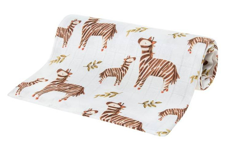 Bocioland Pieluszka Bambusowa 75X75cm Zebra BOC0362