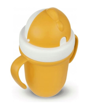 Canpol Babies Matte Pastels KubekZe Składaną Rurką Silikonową 210ml 56/522_yel Yellow