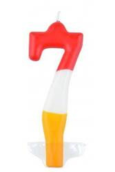 Arpex Świeczki Urodzinowe Party Time Cyfra 7