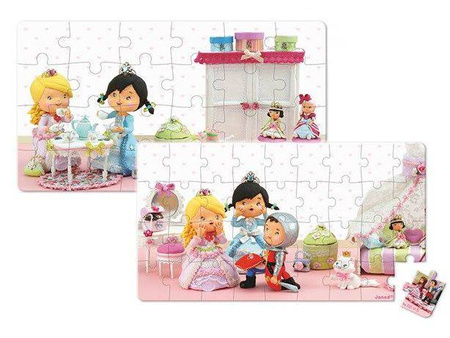 Janod Puzzle 2w1 Róża Bawi Się w Księżniczkę J02770 