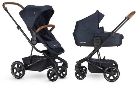 Easywalker Harvey 2  Premium Wózek Spacerowy  Sapphire Blue  (zawiera stelaż, siedzisko z budką, pałąk, folię przeciwdesz. i adapter wysokości) Sapphire Blue