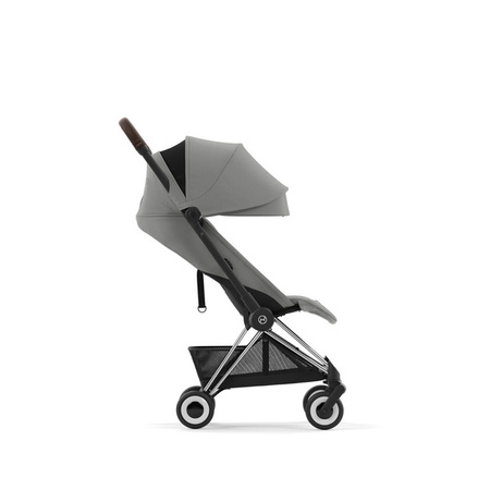 Cybex Coya Wózek Spacerowy Rama Chrome Mirage Grey + Cybex Coya Moskitiera Black