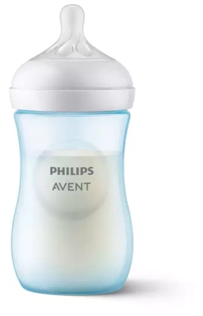 Avent Natural 3 Butelka Responsywna 1m+ 260ml Blue