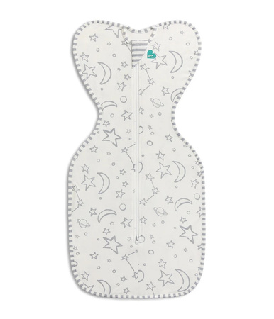 Love To Dream Swaddle Up Otulacz - rozmiar XS - biały, duży kosmos - ETAP1 - 1 TOG Original