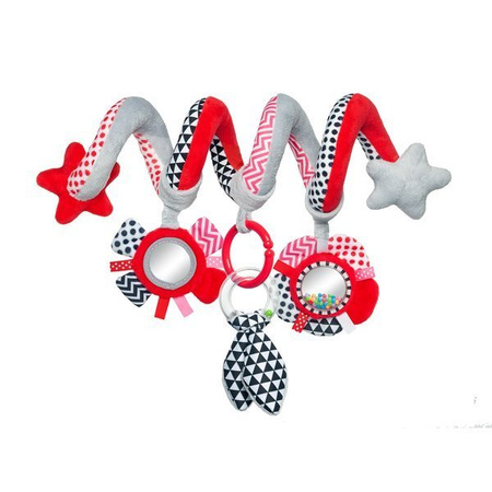 Canpol Babies Interaktywna Spirala do Łóżeczka / Wózka Zigzag 68/063 Różowy