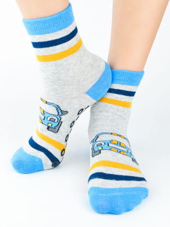 Noviti Skarpety Bawełniane z ABS Chłopięce Rozmiar 27-30 Mix