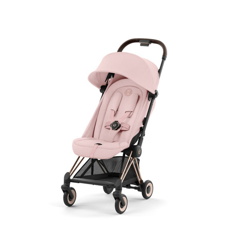 Cybex Coya Wózek Spacerowy Rama Rosegold Peach Pink + Pałąk do Wózka