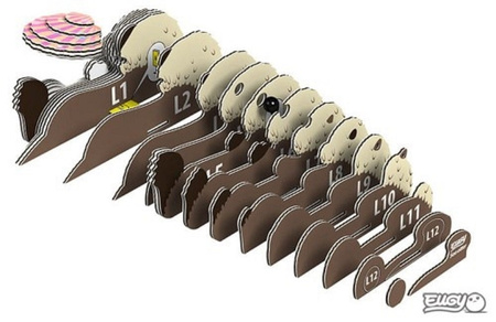 Eugy Eko 3D Układanka Wydra
