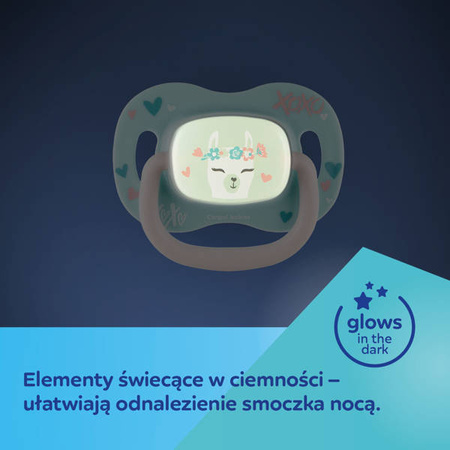 Canpol Babies Smoczek Silikonowy Symetryczny 18m+ Exotic Leniwiec 34/922_leni