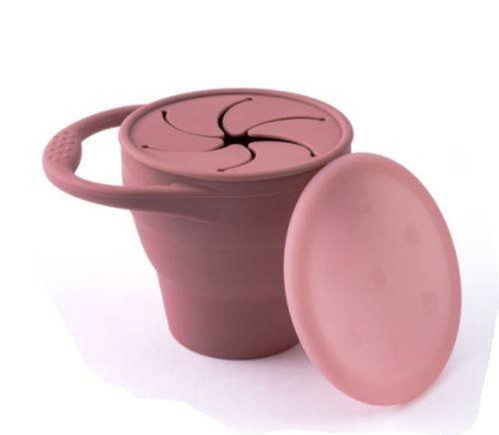 Baby in World Kubek Silikonowy Niewysypek Składany  Rose