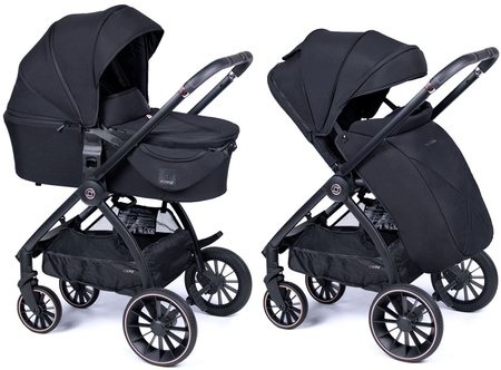 Zokky Nuvo Wózek Głęboko-Spacerowy Black