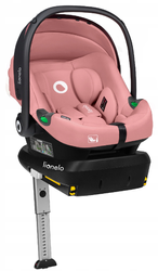 Lionelo Astrid i-Size fotelik samochodowy 0-13 kg Pink Coral + Baza